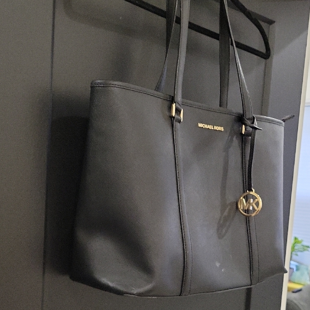 Michael Kors Charcoal Gray Tote - Picture 2 of 4